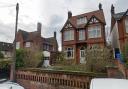 The garden at this six-bedroom house in Constable Road is set for development