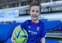 Archer Blackwood has completed 100 kick-ups every day this month, and even did them at Portman Road