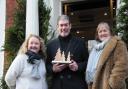 Simon Blowers (centre), Cathy Frost (right) and Zoe Woods, owner of Crafty Baba and co-director of The Saints group