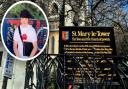 St Mary le Tower will be tolling its bells in memory of stabbing victim Raymond James Quigley