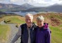Tributes have been paid to George Thomas, who has died aged 75. Pictured here with his wife, Pauline, in the Lake District, a place he loved.