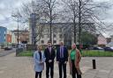 Bill Esterson, the shadow minister of business and industrial strategy, visited Ipswich on Monday. Credit: Ipswich Labour