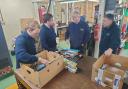 Tom Hunt visited Tools with a Mission with Mike Griffin the Chief Executive and Paul White the Fundraising Officer