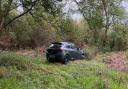 A car was abandoned in Wherstead Park, and is believed to have come from Essex