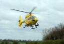 A cyclist has been air lifted to Addenbrooke's after a serious crash outside Ipswich