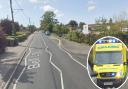 A pedestrian has been hit outside a primary school this morning