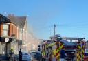 A car was on fire in Ipswich