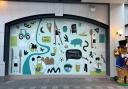 A new mural has gone up in Buttermarket Shopping Centre in Ipswich town centre