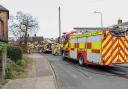 Firefighters tackled the blaze at Crocus Close