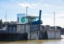 The viewing gallery for a flood barrier has opened to the public five years after work started