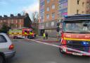 Twelve fire engines attended an incident at Cumberland Towers in Norwich Road