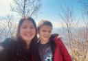 Sarah Deeks enjoyed a day trip to Tirana in Albania, with her son.