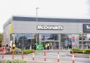 The iconic golden arches sign has gone up for the new McDonald's in Martlesham