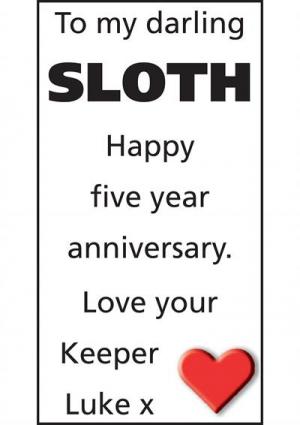 To my darling SLOTH