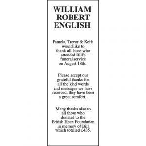 WILLIAM ROBERT ENGLISH
