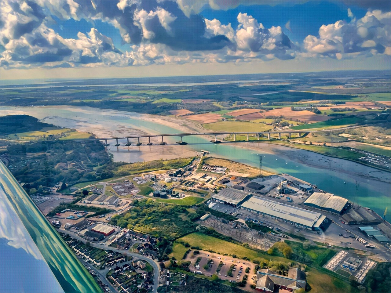 Stunning aerial photos captures beauty of Orwell Bridge - Vimarsana News