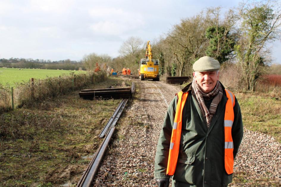Suffolk steam railway's extension nearly complete at Middy 