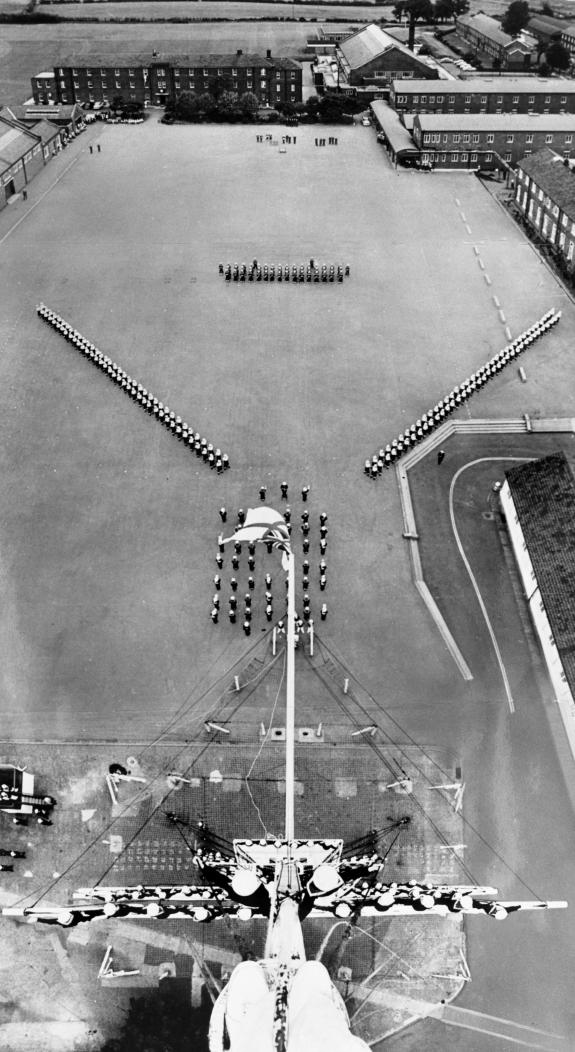 Ipswich Star: Former EADT photographer Peter Warren's picture from the top of the Ganges Mast in 1960. (Image: David Kindred Collection) Ipswich Star: Former EADT photographer Peter Warren's picture from the top of the Ganges Mast in 1960. (Image: David Kindred Collection)