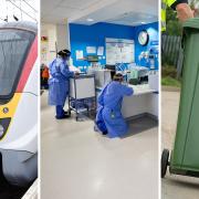 Railway strikes are set to hit Suffolk this weekend and BT workers will walkout next week, but potential strikes are brewing in the NHS and with other public service workers.
