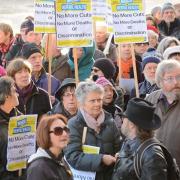 A Campaign to Save Mental Health Services in Norfolk and Suffolk protest in 2016