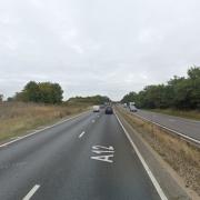 Two lanes have been closed on the A12 in Colchester after a crash