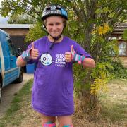 Emma Watkins has skated 31 miles this month in August, and has raised almost £1,000