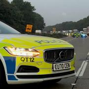 A motorcyclist died after the crash on the A12 at Marks Tey