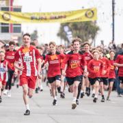 Hundreds of youngsters took part in the Rotary Club of Felixstowe Charity Fun Run on Bank Holiday Monday. Picture: Sarah Lucy Brown