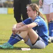 Lucy O'Brien pictured at full-time