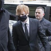 Ed Sheeran outside the Rolls Building, High Court in central London, where he is bringing a legal action over his 2017 hit song 'Shape of You'.