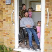 Danielle, Dom, Arabella and Willow-Rose at their home in Lowestoft. Picture: Danielle Booden