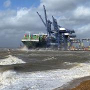 The Port of Felixstowe is closed today due to high winds in Storm Eunice