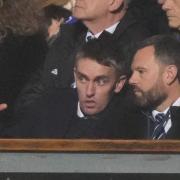 New Ipswich Town boss Kieran McKenna, left, in discussion with CEO Mark Ashton during yesterday's draw with Sunderland