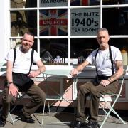 Clive Driver and Adam Gray of The Blitz 1940s Tea Rooms