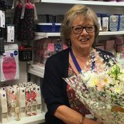 Jo Baldry, 74, has received an award after volunteering at Cancer Research UK's Felixstowe shop since day one