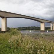 A 40mph speed limit is being rolled out on the A14 Orwell Bridge. Picture: MICK WEBB/CITIZENSIDE.COM