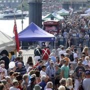 Crowds fill up the Ipswich Waterfront for the Ipswich Maritime Festival on last year