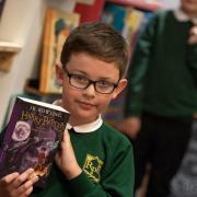 Pupils from Ranelagh Primary School were in their element choosing books after they won £250 to spend at an independent bookshop. Oscar chose Harry Potter.