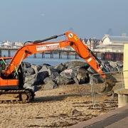Work taking place to repair winter erosion of Felixstowe's beaches