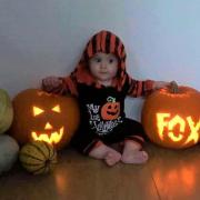 Fox is celebrating his first ever Halloween. Picture: KELLY-MARIE TAYLOR