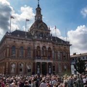 A moment of silence will be held at Ipswich Town Hall on Sunday