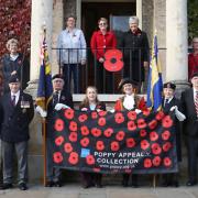 The Mayor of Bury St Edmunds, Julia Wakelam, is joined by members of the Royal British Legion to launch the 2016 Poppy Appeal in Bury St Edmunds .
Picture: Richard Marsham