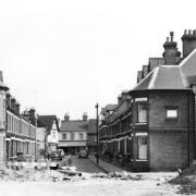Many of the houses in Cromwell Street, Ipswich were due for demolition when this photograph was taken in the mid 1960s.
(Photo by Jack Keen)