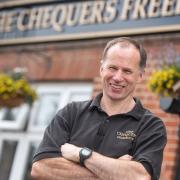 David Laing, owner of The Chequers in Great Blakenham Picture:SARAH LUCY BROWN