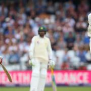 Stuart Braod celebrates after taking a wicket during England's impressive second Test win over Pakistan. Ex-skipper Michael Vaughan says a fiery phone call he had with Broad helped inspire him. Picture: PA SPORT