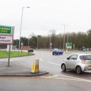 Fiveways Roundabout in Mildenhall.