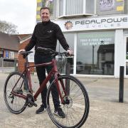 Mark Reynolds from Pedal Power Cycles has helped save Moon cycle shop from closure, meaning there will continue to be a cycle shop based in West Ipswich.