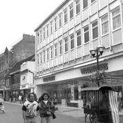 The front of Woolworths in Carr Street, Ipswich in 1990