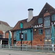 An empty Isaacs on the Quay during the coronavirus lockdown in Ipswich