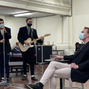 Rehearsals required masks, but Jordan said Jersey Boys is a dream show for his professional debut